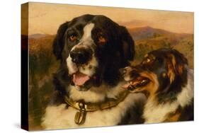 The Twa Dogs-Edwin Landseer-Stretched Canvas
