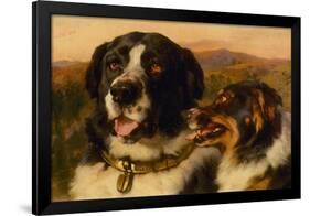 The Twa Dogs-Edwin Landseer-Framed Premium Giclee Print