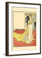 The Twelfth Day Was Richly Adorned in a Tiffany Gown-Walter Crane-Framed Art Print