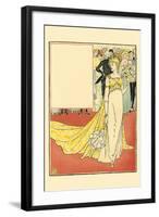 The Twelfth Day Was Richly Adorned in a Tiffany Gown-Walter Crane-Framed Art Print