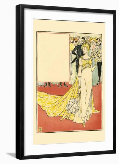 The Twelfth Day Was Richly Adorned in a Tiffany Gown-Walter Crane-Framed Art Print