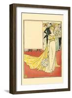 The Twelfth Day Was Richly Adorned in a Tiffany Gown-Walter Crane-Framed Art Print