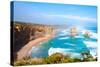 The Twelve Apostles by the Great Ocean Road in Victoria, Australia-StanciuC-Stretched Canvas