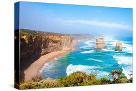 The Twelve Apostles by the Great Ocean Road in Victoria, Australia-StanciuC-Stretched Canvas