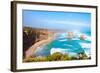 The Twelve Apostles by the Great Ocean Road in Victoria, Australia-StanciuC-Framed Photographic Print