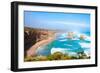 The Twelve Apostles by the Great Ocean Road in Victoria, Australia-StanciuC-Framed Photographic Print