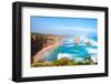 The Twelve Apostles by the Great Ocean Road in Victoria, Australia-StanciuC-Framed Photographic Print