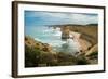 The Twelve Apostles geological formation a couple hours from Melbourne, Victoria, Australia-Logan Brown-Framed Photographic Print