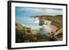 The Twelve Apostles geological formation a couple hours from Melbourne, Victoria, Australia-Logan Brown-Framed Photographic Print