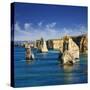 The Twelve Apostles in Port Campbell National Park-Jon Hicks-Stretched Canvas