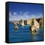 The Twelve Apostles in Port Campbell National Park-Jon Hicks-Framed Stretched Canvas