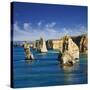 The Twelve Apostles in Port Campbell National Park-Jon Hicks-Stretched Canvas
