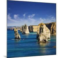 The Twelve Apostles in Port Campbell National Park-Jon Hicks-Mounted Photographic Print