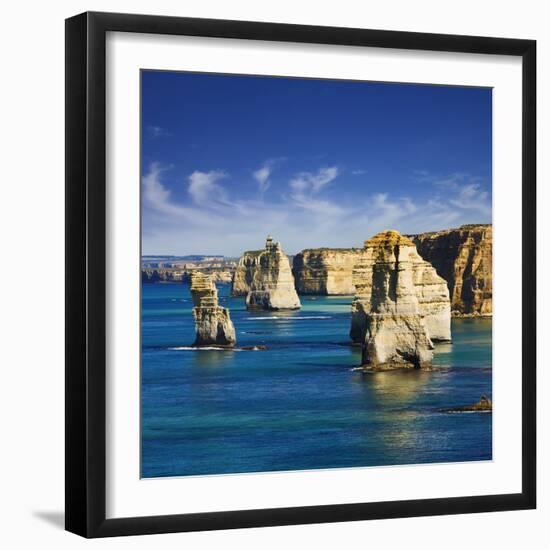 The Twelve Apostles in Port Campbell National Park-Jon Hicks-Framed Photographic Print