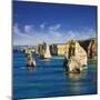 The Twelve Apostles in Port Campbell National Park-Jon Hicks-Mounted Photographic Print