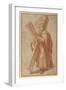 The Twelve Apostles: St. Andrew, 1518-20 (Chalk on Paper)-Giulio Romano-Framed Giclee Print