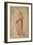 The Twelve Apostles: St. Bartholomew, 1518-20 (Chalk on Paper)-Giulio Romano-Framed Giclee Print