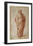 The Twelve Apostles: St. Paul, 1518-20 (Chalk on Paper)-Giulio Romano-Framed Giclee Print