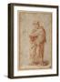 The Twelve Apostles: St. Philip, 1518-20 (Chalk on Paper)-Giulio Romano-Framed Giclee Print