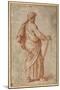 The Twelve Apostles: St. Simon, 1518-20 (Chalk on Paper)-Giulio Romano-Mounted Giclee Print