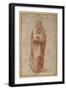 The Twelve Apostles: St. Thomas, 1518-20 (Chalk on Paper)-Giulio Romano-Framed Giclee Print