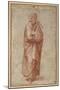 The Twelve Apostles: St. Thomas, 1518-20 (Chalk on Paper)-Giulio Romano-Mounted Giclee Print