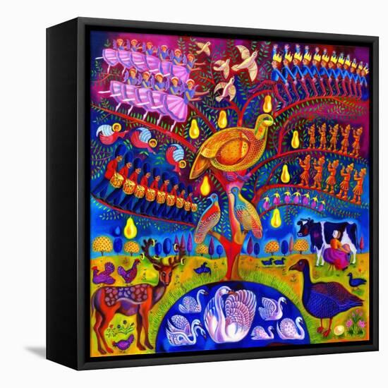 The Twelve Days of Christmas, 2010-Jane Tattersfield-Framed Stretched Canvas