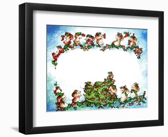 The Twelve Days of Mice - Jack & Jill-Edith Osborn Corbett-Framed Giclee Print