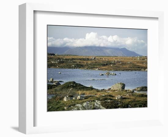 The Twelve Pins Mountains Rise Above Loughans on the Lowland, Connemara, County Galway, Eire-Tony Waltham-Framed Photographic Print