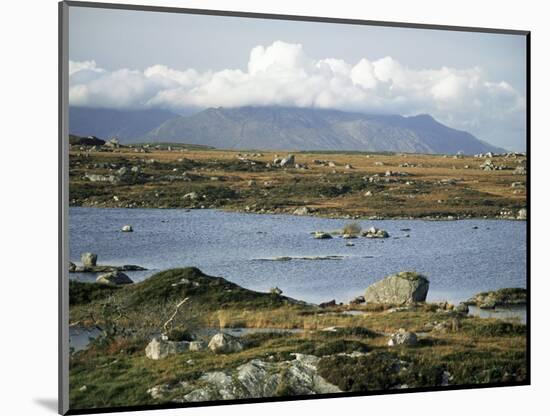 The Twelve Pins Mountains Rise Above Loughans on the Lowland, Connemara, County Galway, Eire-Tony Waltham-Mounted Photographic Print