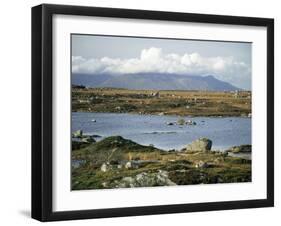 The Twelve Pins Mountains Rise Above Loughans on the Lowland, Connemara, County Galway, Eire-Tony Waltham-Framed Photographic Print