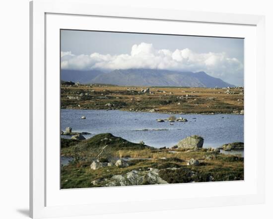 The Twelve Pins Mountains Rise Above Loughans on the Lowland, Connemara, County Galway, Eire-Tony Waltham-Framed Photographic Print