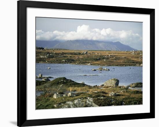 The Twelve Pins Mountains Rise Above Loughans on the Lowland, Connemara, County Galway, Eire-Tony Waltham-Framed Photographic Print