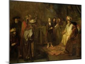 The Twelve Year Old Jesus in Front of the Scribes, circa 1655-Rembrandt van Rijn-Mounted Giclee Print