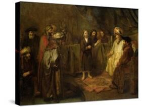 The Twelve Year Old Jesus in Front of the Scribes, circa 1655-Rembrandt van Rijn-Stretched Canvas