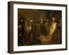 The Twelve Year Old Jesus in Front of the Scribes, circa 1655-Rembrandt van Rijn-Framed Giclee Print