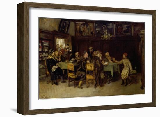 The Twelve Year-Old Jesus in the Temple, 1893, before 1895-Eduard von Gebhardt-Framed Giclee Print