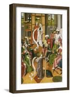 The Twelve Year-Old Jesus in the Temple, Westphalia, C. 1450-null-Framed Giclee Print