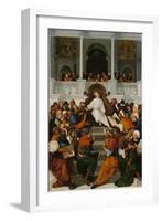 The Twelve-Year-Old Jesus Teaching in the Temple, 1524-Ludovico Mazzolino-Framed Giclee Print