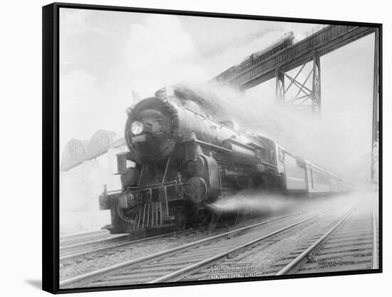 The Twentieth Century Limited of the New York Central Lines by Walter L. Greene-null-Framed Stretched Canvas