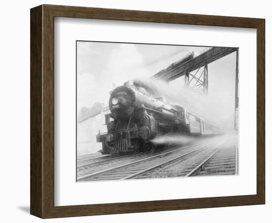 The Twentieth Century Limited of the New York Central Lines by Walter L. Greene-null-Framed Photographic Print