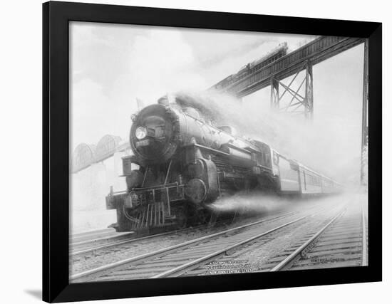 The Twentieth Century Limited of the New York Central Lines by Walter L. Greene-null-Framed Photographic Print