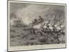 The Twenty-Sixth Middlesex Cyclists in Zereba, Firing the Gatling Gun-Charles Joseph Staniland-Mounted Giclee Print