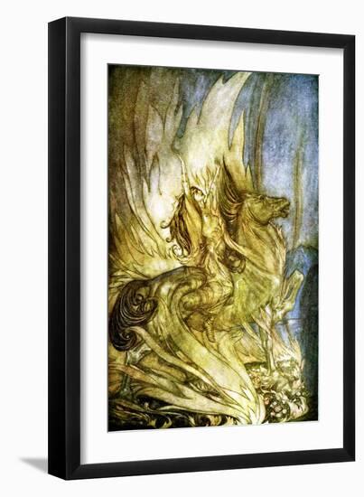 The Twilight of the Gods / Göttterdämmerung-Arthur Rackham-Framed Giclee Print