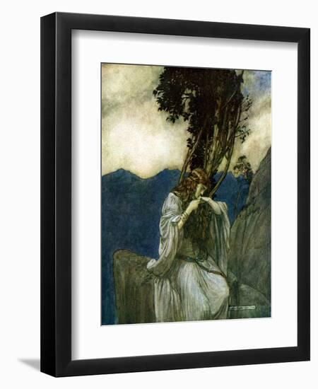 The Twilight of the Gods / Göttterdämmerung-Arthur Rackham-Framed Giclee Print