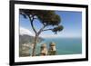 The Twin Domes of San Pantaleone Church from Villa Rofolo in Ravello-Martin Child-Framed Photographic Print