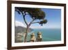 The Twin Domes of San Pantaleone Church from Villa Rofolo in Ravello-Martin Child-Framed Photographic Print