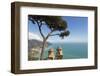 The Twin Domes of San Pantaleone Church from Villa Rofolo in Ravello-Martin Child-Framed Photographic Print