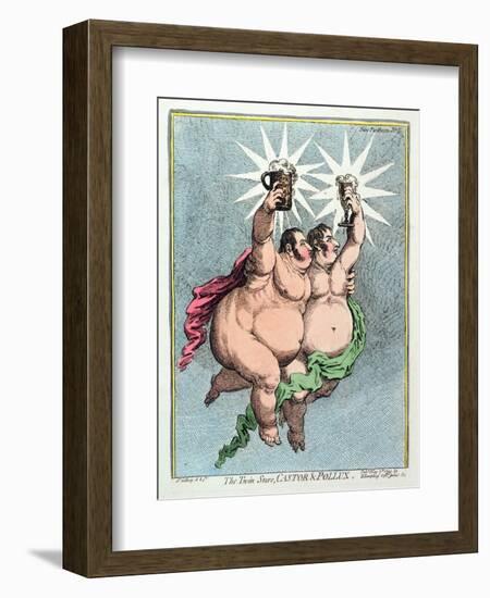 The Twin Stars, Castor and Pollux, Published by Hannah Humphrey in 1799-James Gillray-Framed Giclee Print