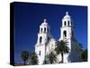 The Twin Towers of St. Augustine Cathedral, Tucson, Arizona, United States of America (U.S.A.)-Ruth Tomlinson-Stretched Canvas